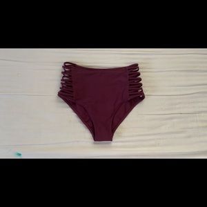 High waisted bikini bottoms